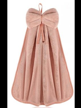 Plush Bow Hand Towel